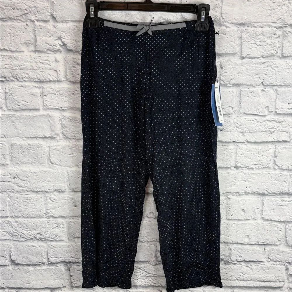 Simply Vera Vera Wang Navy Polka Dot Sleep Pants Pajamas NWT